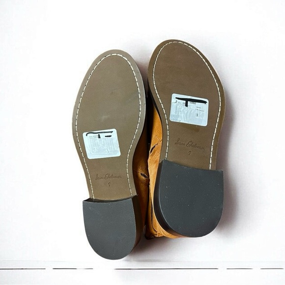 🌻NEW w/tags Sam Edelman Tan Suede Nolynn Women’s Boots Size 7 - Picture 11 of 12